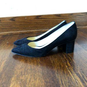 Sarah Flint- Black Suede Harper Heels